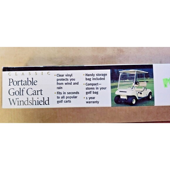 Portable Golf Cart Windshield by Classic Accessories- Clear Windshield, NEW - Picture 2 of 5